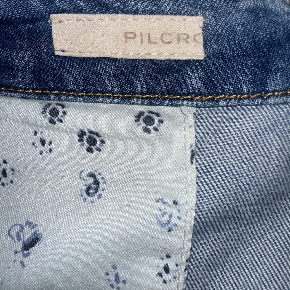 Pilcro Wide Leg Jeans Light Wash‎ High Rise Denim Size 27 - Picture 7 of 9